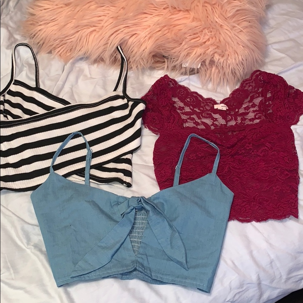 Set of 3 Crop tops